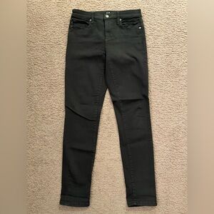 GAP dark green skinny jeans